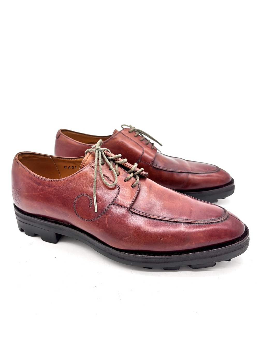John Fluevog Gateway Angels Anfield Reddish Brown Shoes